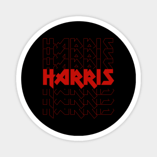 IRON TEXT || HARRIS Magnet